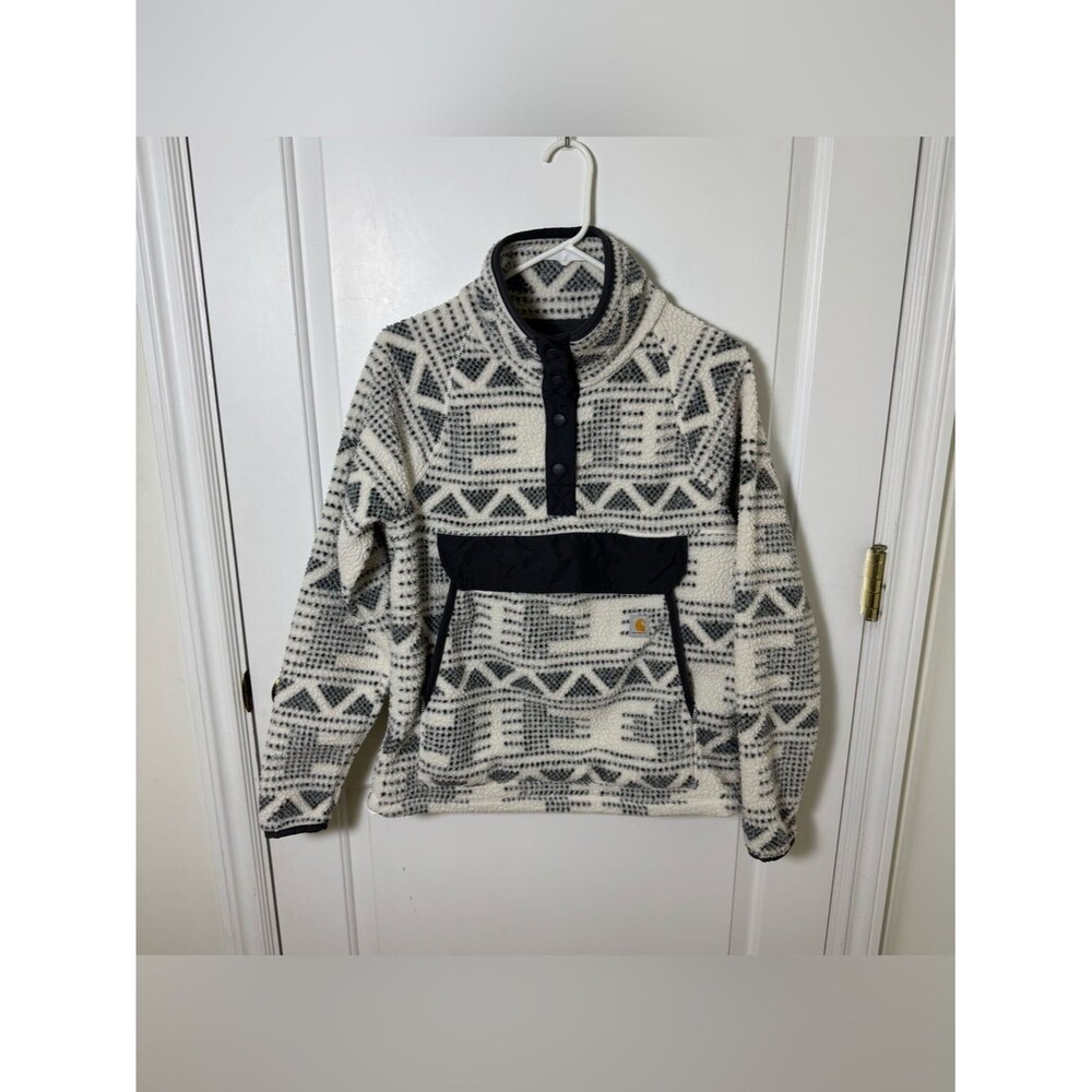Carhartt Geo Aztec Relaxed Pit
Fleece Pullover Sweater